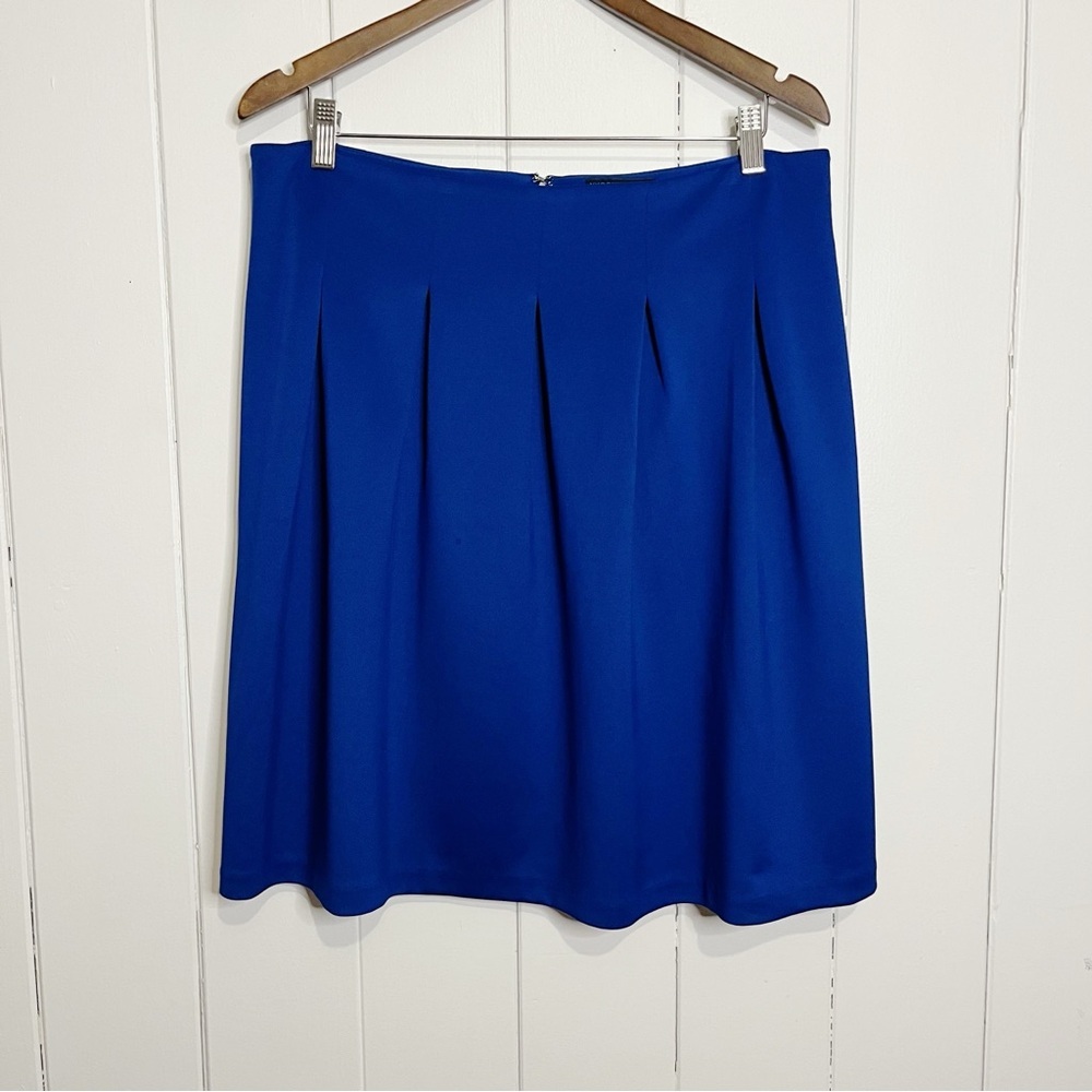 New York Clothing Co. Blue Midi Skirt. Size 14.